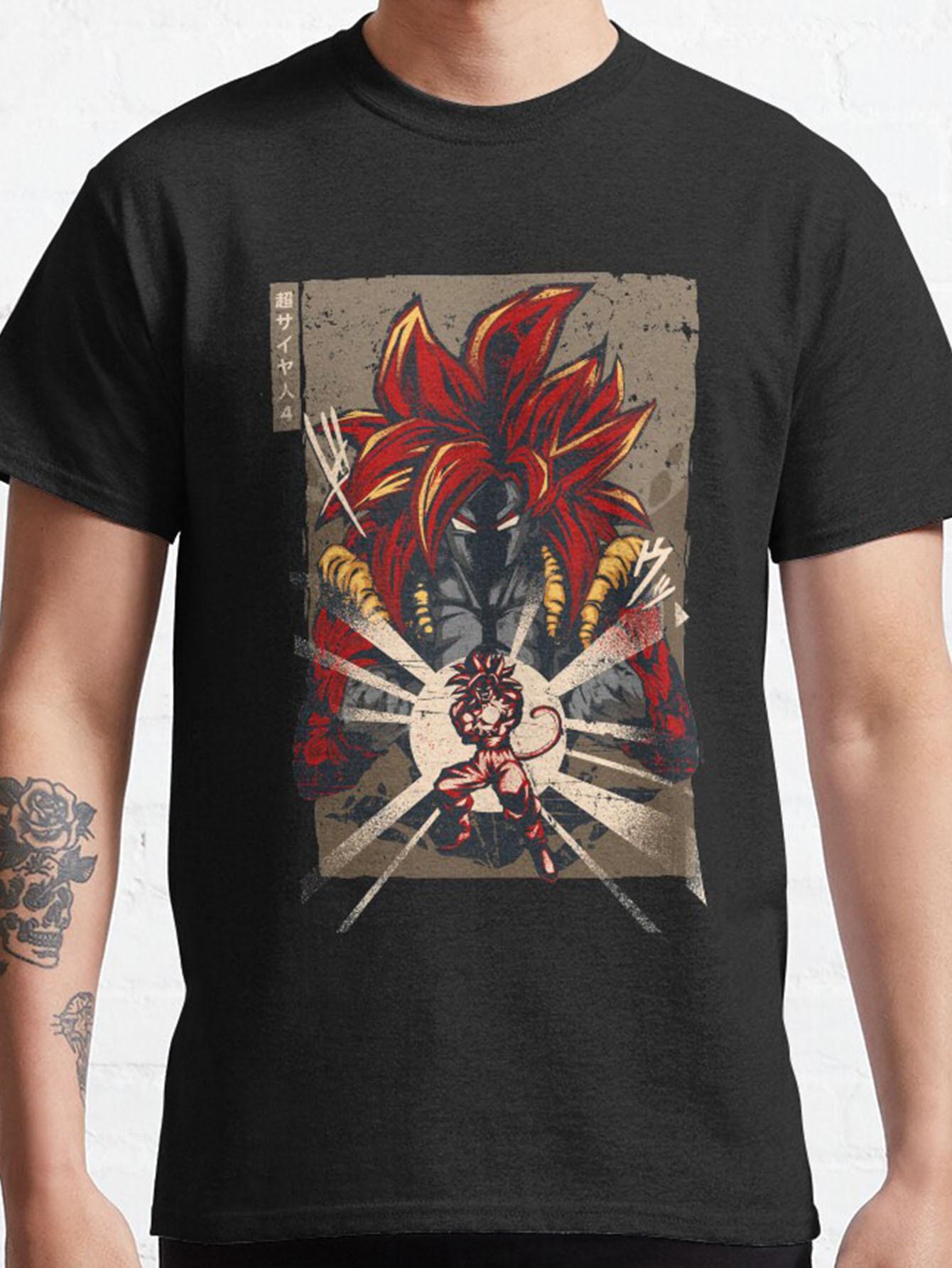 

Dragon Ball Animation Derivatives Goku Printed Short Sleeve TShirt Mens and Womens 2025 Summer Fashion Casual Cotton Clothing 4XL