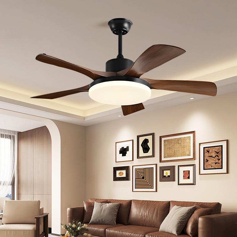 Nordic Industrial-Style Silent Ceiling Fan Chandelier for Home or Commercial Use