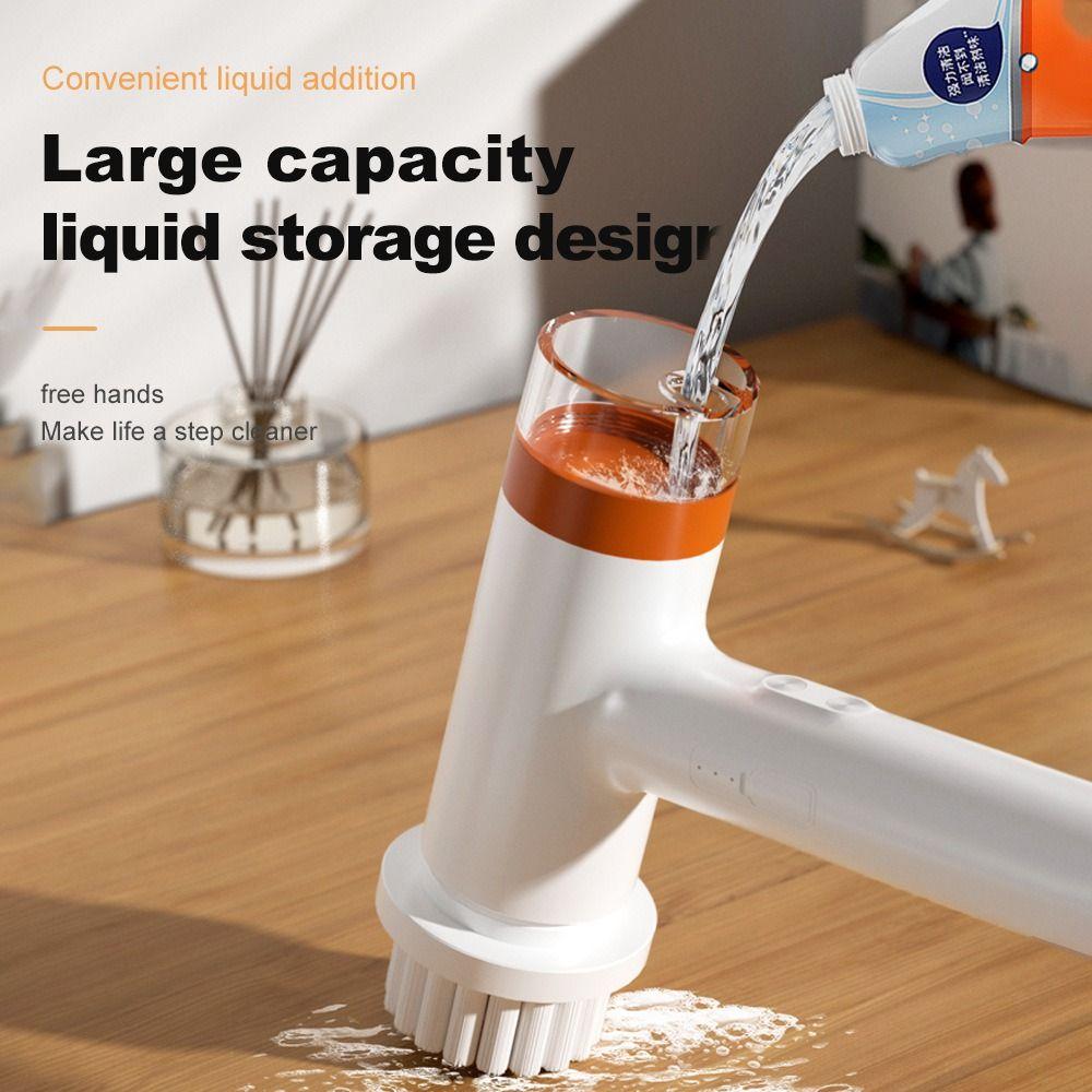

with Replaceable Brush Heads Rechargeable Handheld Cleaner Bathroom Gap Brush Toilet