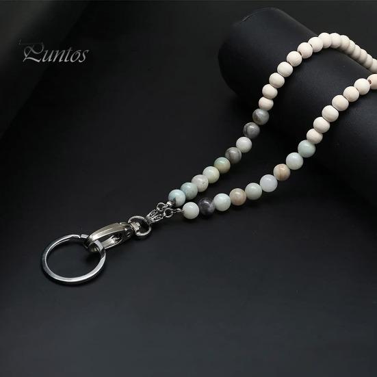 Barevné dřevěné korálky učitelské poutko na řetízek ID držák zatahovací odznak naviják klíče na brýle řetízky na brýle řetízek na brýle s pouzdry na karty