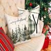 Festive Christmas Pillowcases: Merry, Joyful, Wintery, and Plaid for a Cozy Holiday! sofas, bedroom pillow covers, holiday gifts