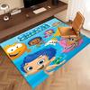 1pc Bubble Guppies Print Area Rug - Soft, Washable Non-Slip Indoor Mat, Living Room, Home Office Decorative Rug,Office Decorative