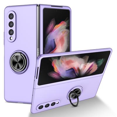 Fashion Finger Ring Holder Protective Case For Samsung Galaxy Z Fold 3 2 Fold4 Fold 4 Fold3 Fold2 5g Stand Coque