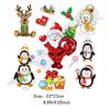 Christmas Style Patches On Clothing Washable Heat Transfer Handmade Sticker For Children DIY Parches