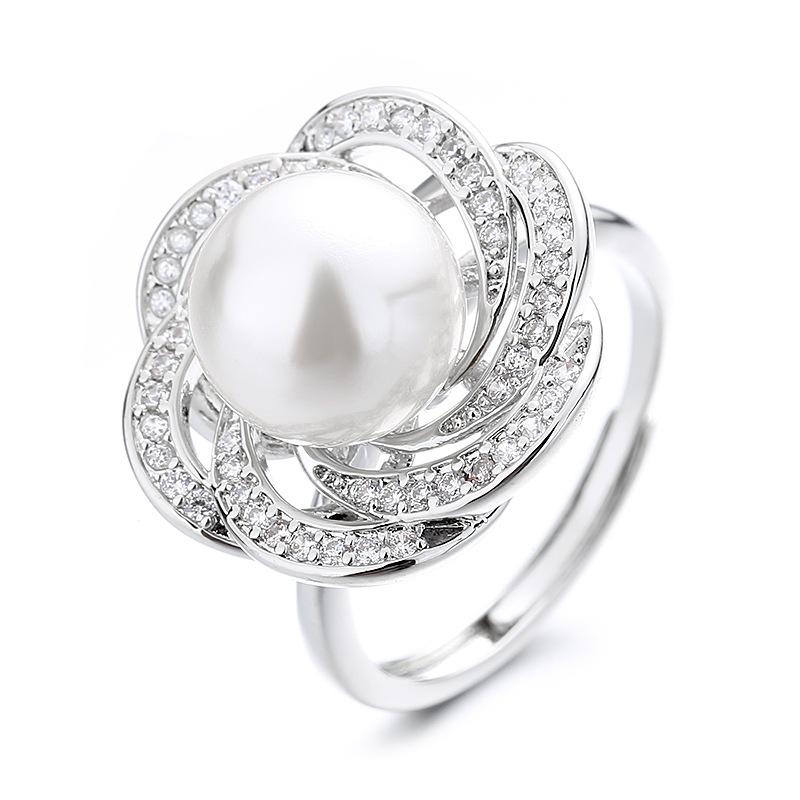 925 Sterling Silver Ring Open Adjustable Silver/Gold for Women Exquisite Student Girlfriend Jewelry Accessories Wedding Party