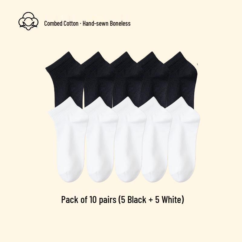 Women's Mid-Calf Summer Thin Socks - Anti-Pilling, Versatile, Sweat-Wicking, Odor-Resistant, Long-Staple Cotton, Solid Color.