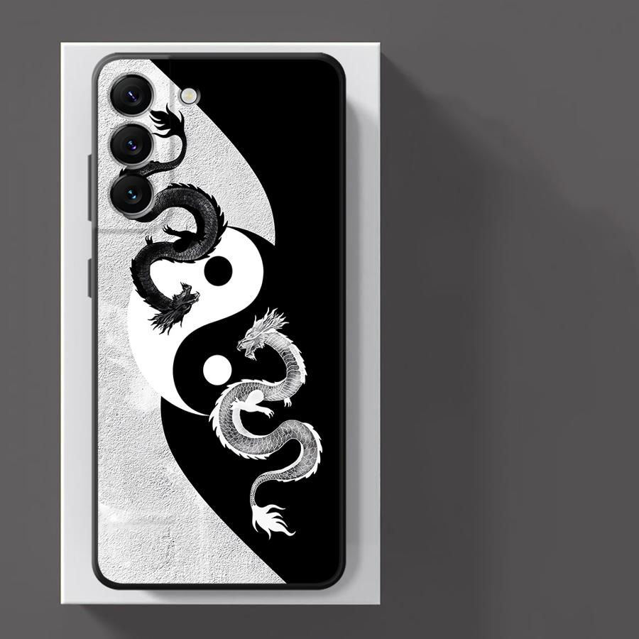 Funda Phone Cover Case for Xiaomi Redmi Note 10S 9S 7 8 11 9 12 Pro 13 Pro Plus 10 14 11s 12s Taiji Dragon