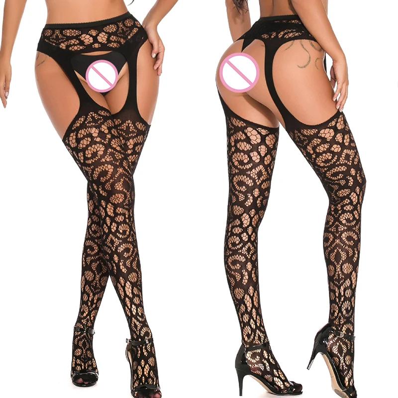 Neue sexy Dessous Strumpfhose für Frau Erotische Strümpfe Porno Spiel Netz Offener Schritt Netzstrumpfhose Unterteil Intime Waren für Sex