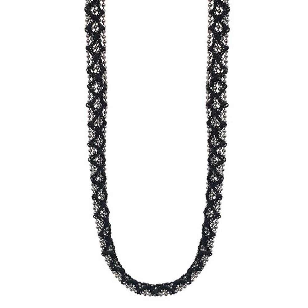 Gkelly Black Ball Chain Choker Necklace Bz431