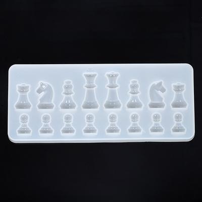 Internationale Schaakvorm Siliconen Mal Diy Klei UV Epoxy Hars Mal Hanger Mallen Voor Sieraden Diy