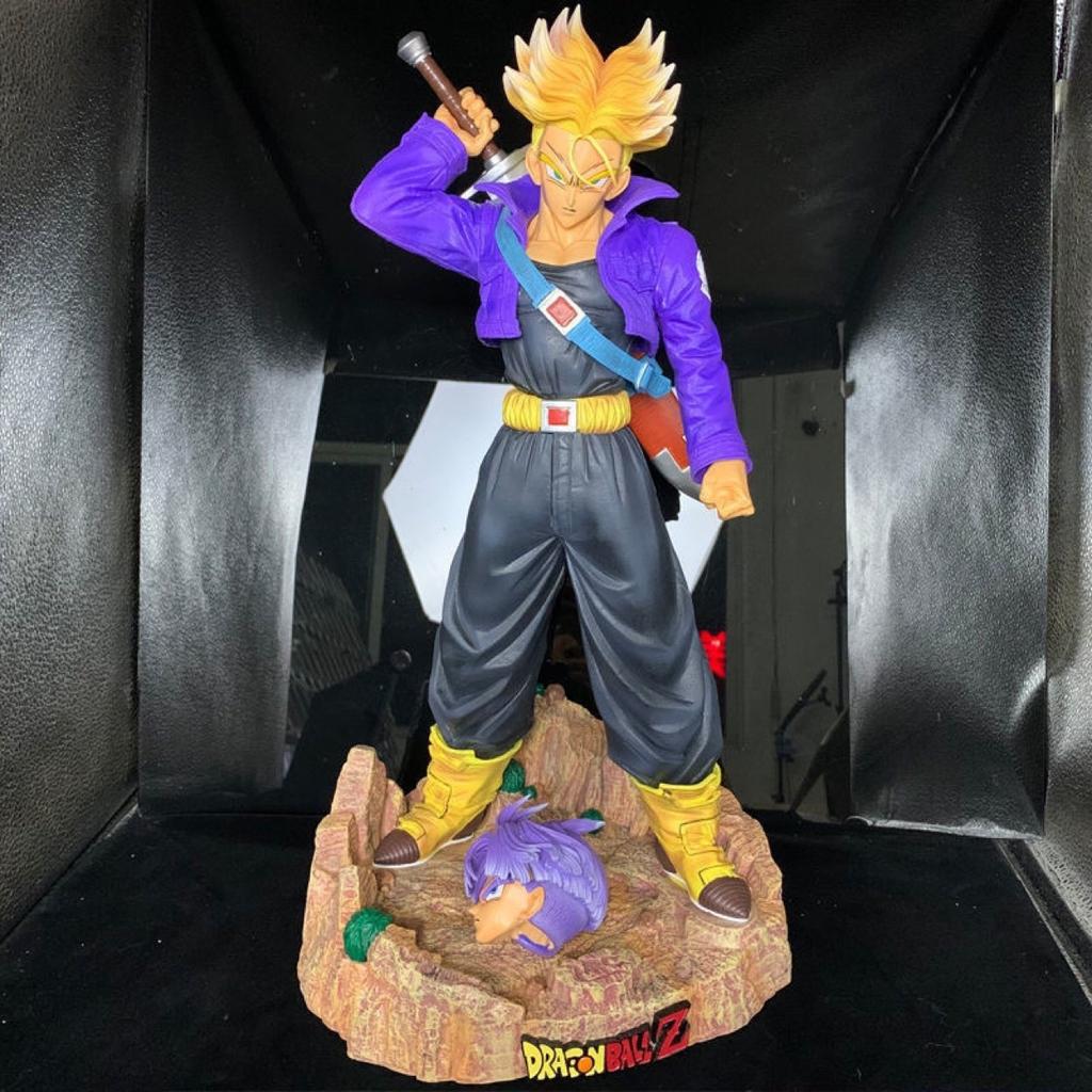 Super Saiyan, Future Warrior, Super Large, Trunks, Double Head Sculpture, Ornament, Model, Boxed Figure