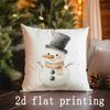 Home Decor Merry Christmas-themed Decorative Pillow Covers Pattern Cushion Cover Suitable for Sofa Bedroom Car Pillow Cover