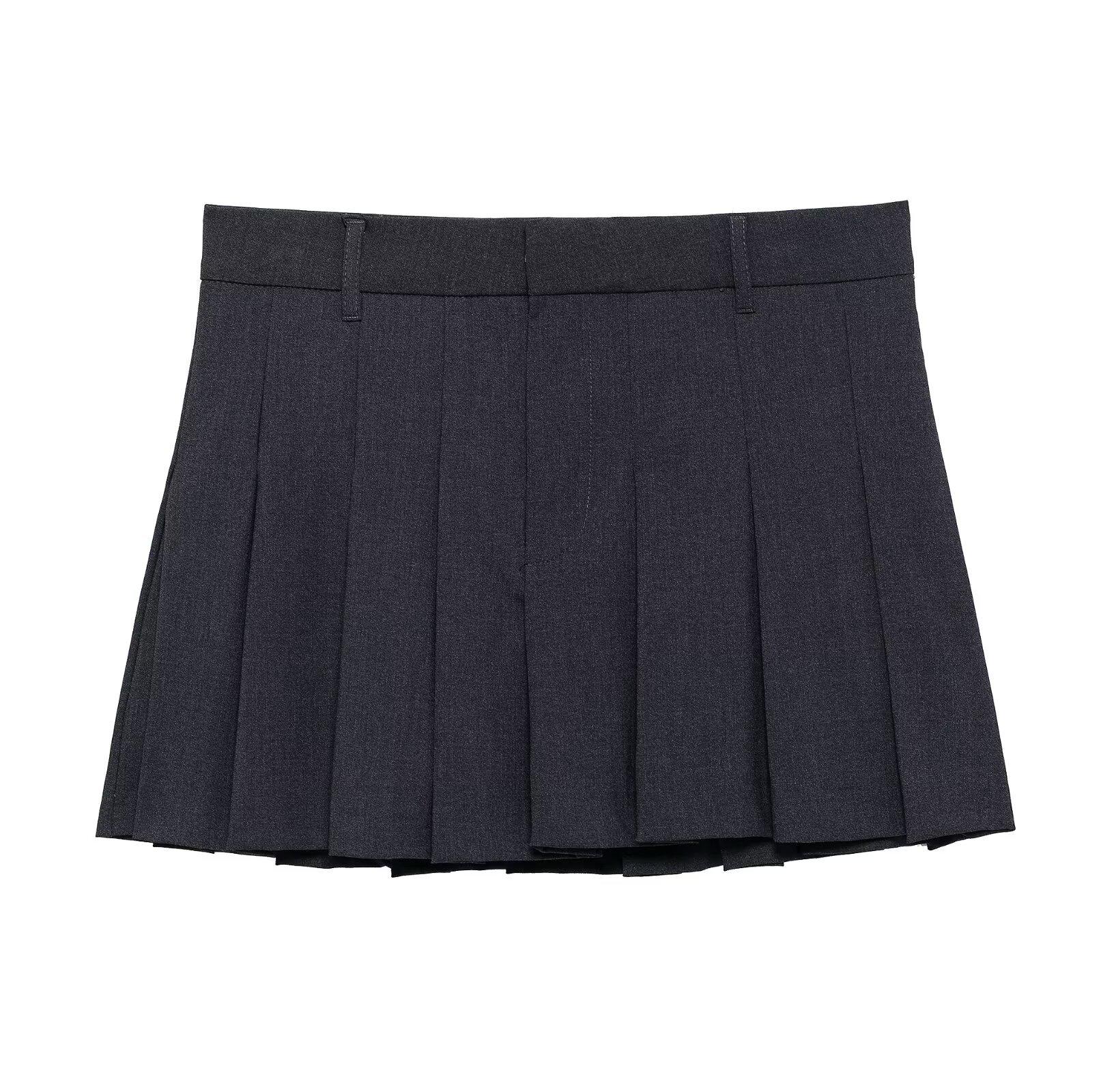 

Весна 2025 Женский европейский и американский стиль Без рукавов Приталенный жилет, Жилет, Юбка и Брюки Small