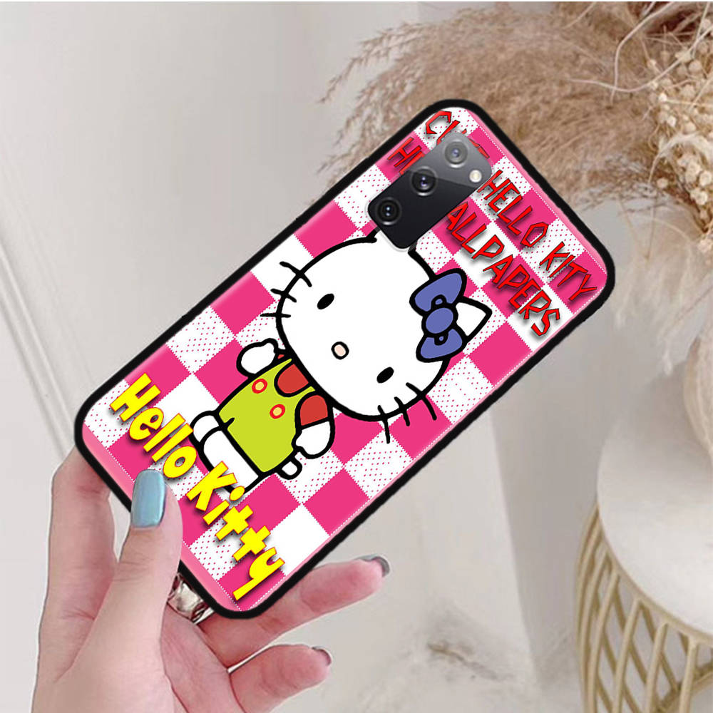

Черный чехол для Samsung Note 20 Lite S24 Ultra S23 A03 A05 A06 A11 A71 A15 A16 A13 A24 A25 A33 A52 A53 A50 M55 M35 Plus L-5 Hello Kitty Samsung A35 5G капри