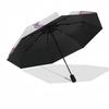1PC Butterfly Flowers Umbrella-8-Rib Reinforced Portable Folding Travel Suitable for All Seasons Outdoor Daily -Z0472
