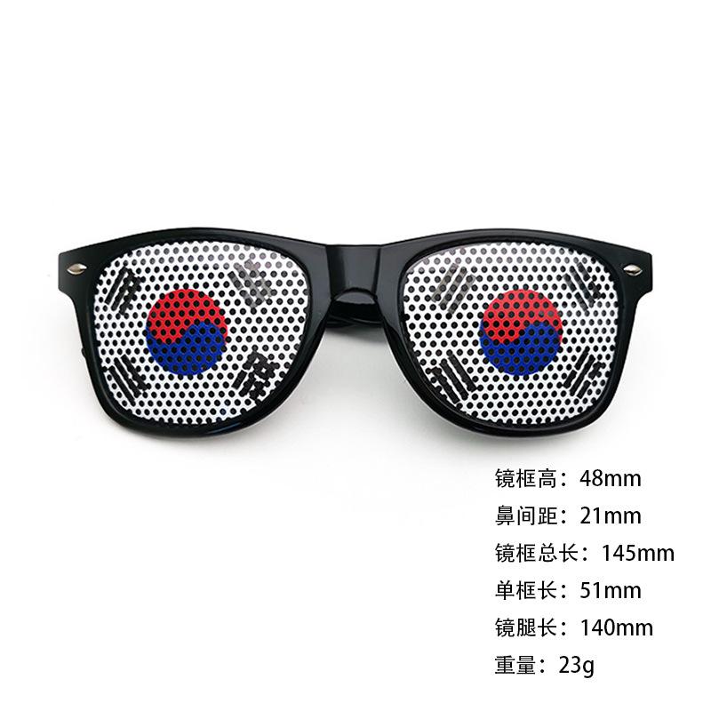 World Cup sunglasses football flag pinhole sticker 2140 printed logo independence day printed rice nail sunglasses