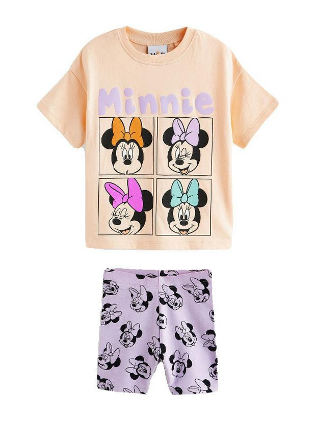 Europäisch-amerikanischer Stil Sommer Cartoon T-Shirt & Shorts Set für Kinder