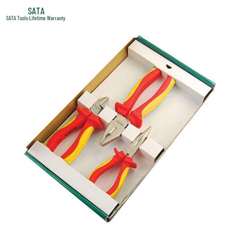 SATA 3-Piece VDE Insulated Plier Set 3-piece set