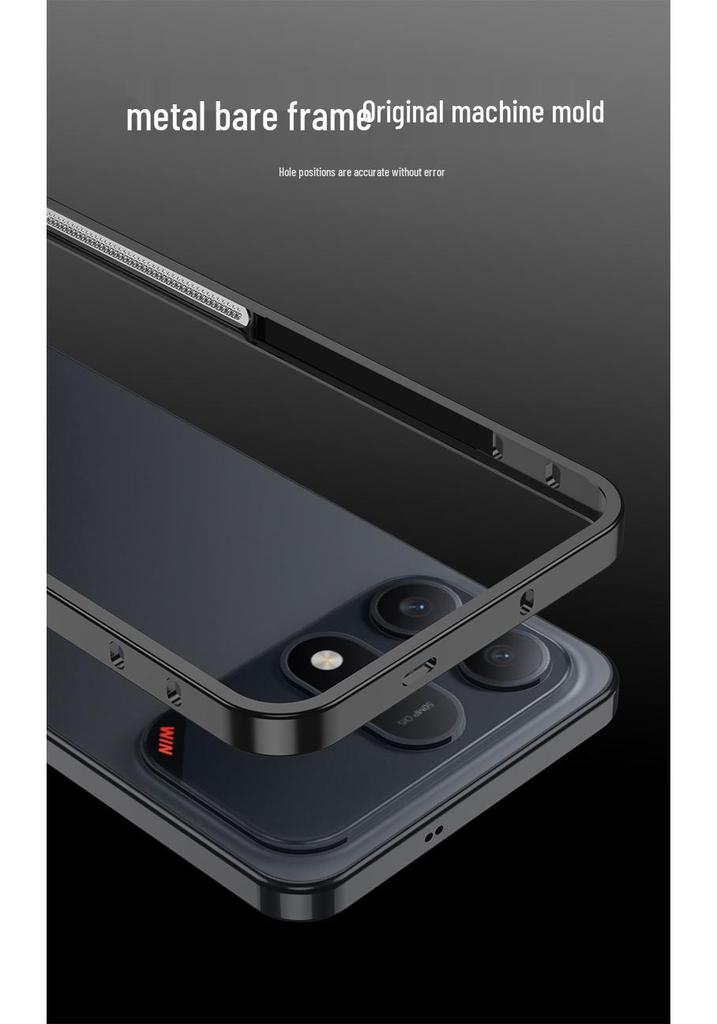 Metal Heat Dissipation Phone Case with Haima Buckle for Honor Win Turbo, Anti-Fall Protection