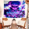 Personalized Name Gojo Satoru Tapestry, Wall Hanging Tapestry, Pattern Tapestry for Dorm Bedroom Living Room Wall Art Photography Backdrop