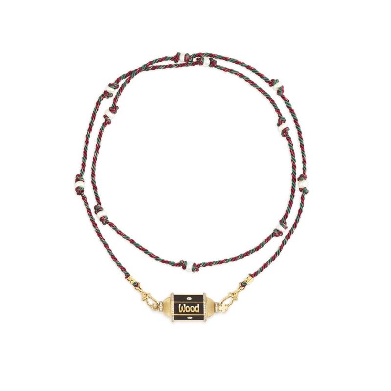 Bunte Tarotkarten-Halskette Design Stern Auge Anhänger Vergoldet Farberhaltung