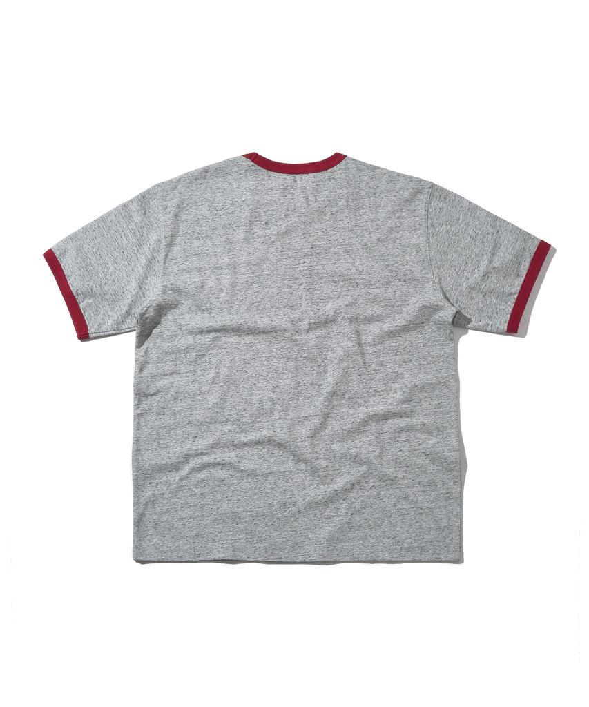 DISCUS ATHLETIC Nice Weather Collaboration Nice Series Ringer T-Shirt H.Grey