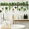 Hanging Green Potted Plants Wall Decal Realistic Look Removable Design For Bedroom Living Room Office Home Decor