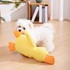 Yousheng Dog Toys Duck Shape with Sound Chew Toy Soft Safe Odor-Free Interactive Stress Relief Plush Toy for