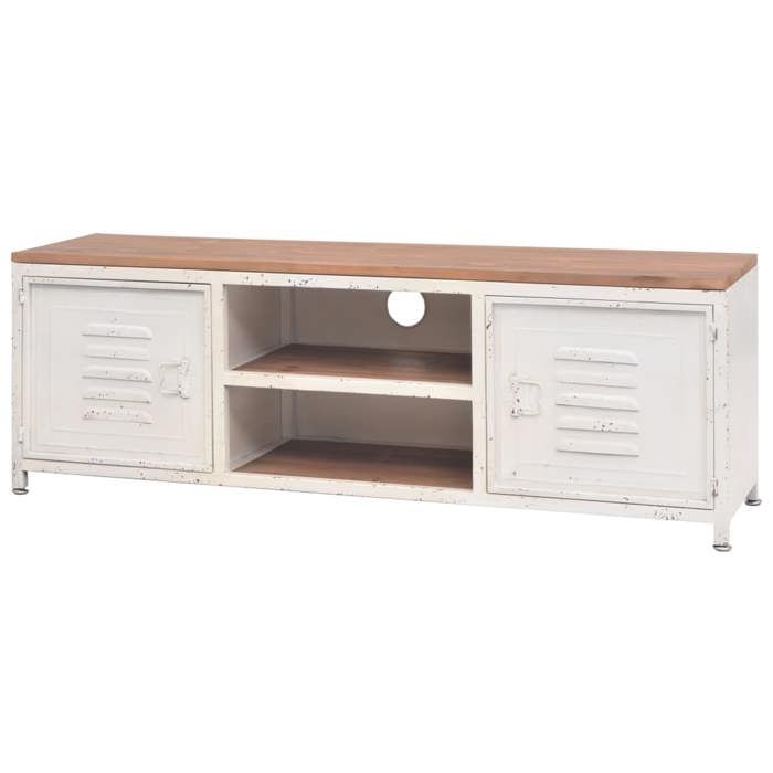 VidaXL Meuble TV 120x30x40 cm Blanc 245457