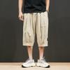 Summer Harem Pants Men Short Joggers Calf Length Casual Baggy Pants Capris Trousers