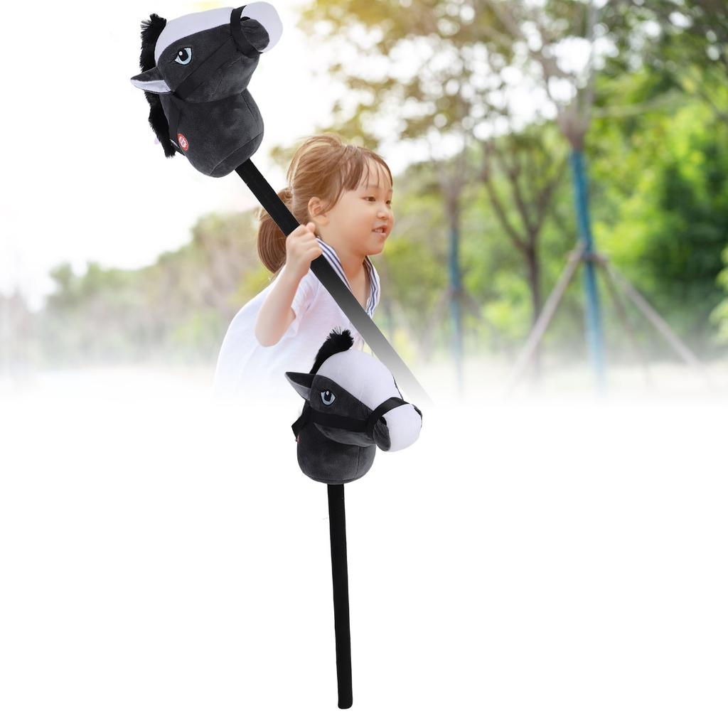 Hobby Horse Stick Toy 70cm Plush and PVC Cartoon Simulated Plush Handcrafted Hobby Horse