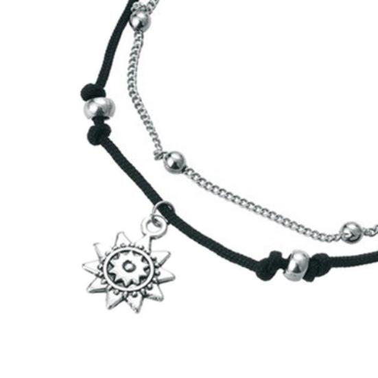 Ankelsmykker Solform Mote Bærbare Vakre Kvinner Fot Anklesmykker for utendørs