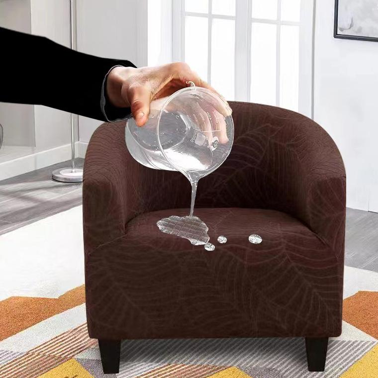 

Однотонный эластичный универсальный полукруглый чехол для дивана, чехол для ванны, чехол для дивана, стула в кафе и отеле с принтом 32*26*8 cm