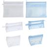High Capacity Pencil Case See Through Lace Pencil Pouches Portable Document Organiser Bag For Students Professional