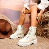 Fashion 2025 NEW Winter Simple and fashionable Warm Short Plush Ankle Boots Women Fashion Woman Comfy Low Heels Leather Boot