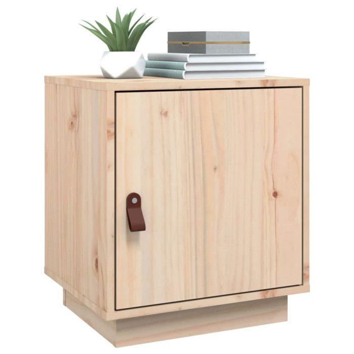 VidaXL Table de chevet 40x34x45 cm Bois de pin solide818275