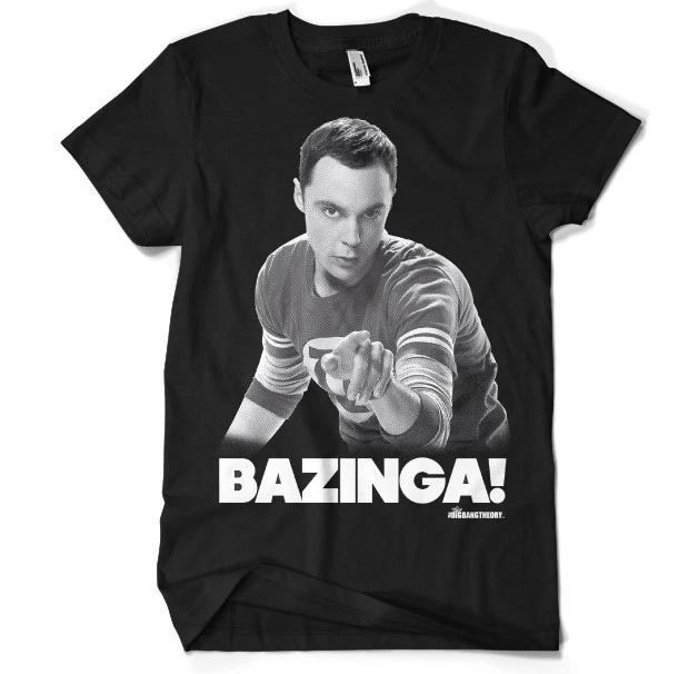 Licensed The Big Bang Theory - Sheldon Says BAZINGA! 3XL, 4XL, 5XL Men s T-Shirt S
