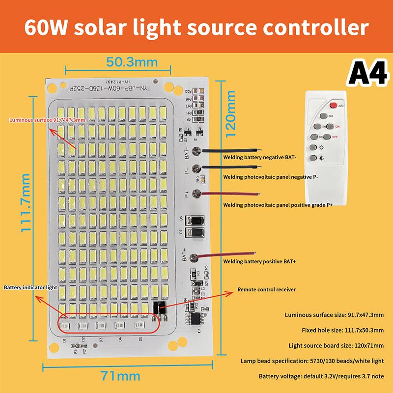 10W-600W Led Outdoor Solar Energy 2835 5730 High Brightness Bead Projection Light Integrated Light Source Light Panel