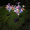 Solar Led Butterfly Flower Light Lights For Outdoor Garden Waterproof Lawn Ground Pathway Stake Lamp Decor Yard Ip65 Panel Fence