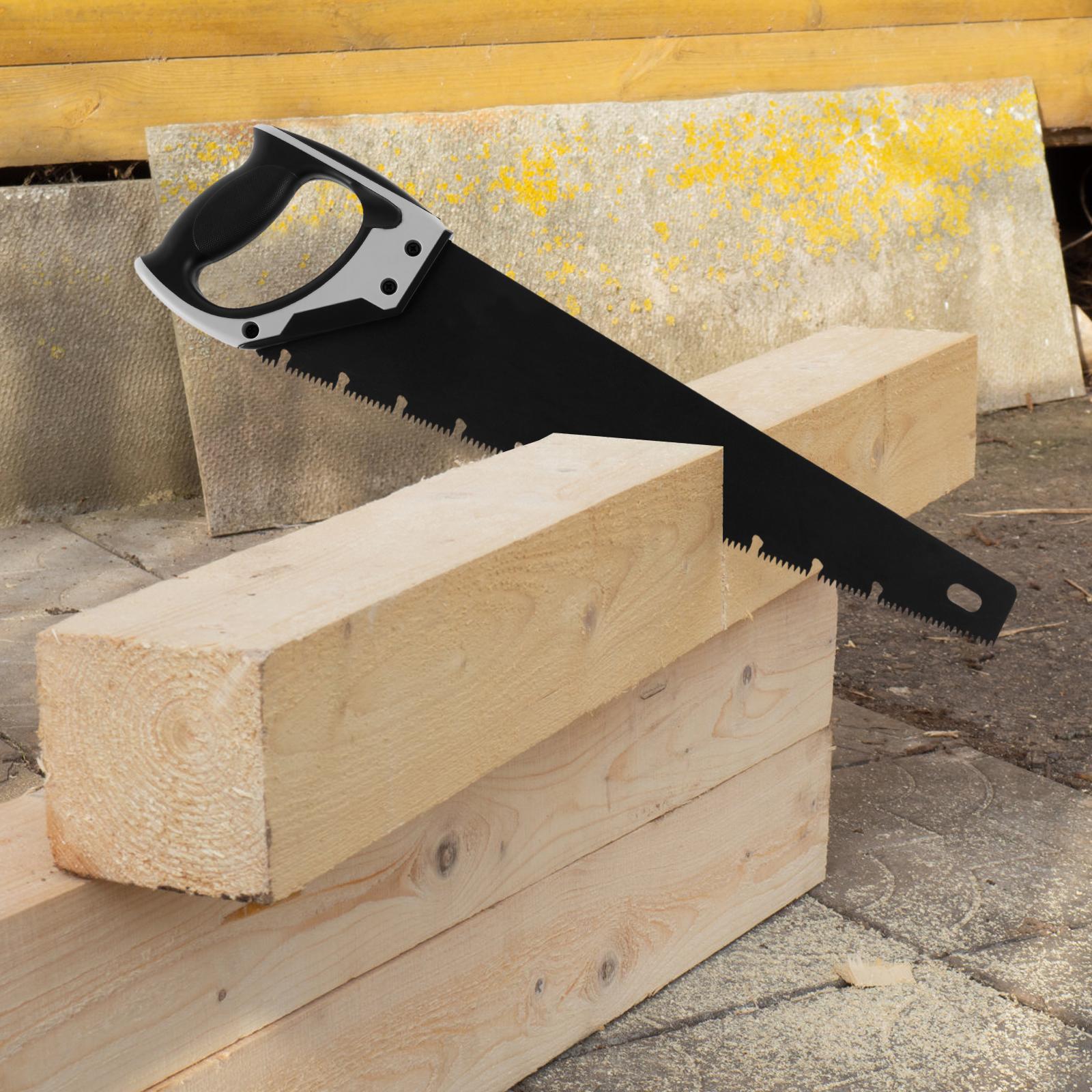 

20in Hand Saw with Unique Type Chip Flutes Pruning Saw with Nonslip Handle for Cutting, Sawing, Trimming, Gardening, Woodworking 400mm & Above