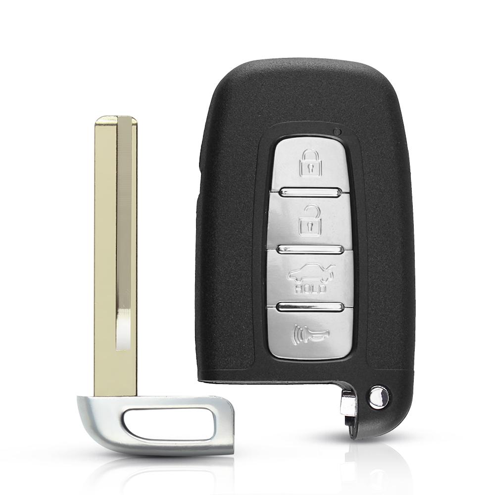 KEYYOU 3/4 Buttons Remote Key Shell For Kia Forte Soul Rio Borrego Sorento Optima Hyundai I30 IX35 Sonata Genesis Equus Veloster
