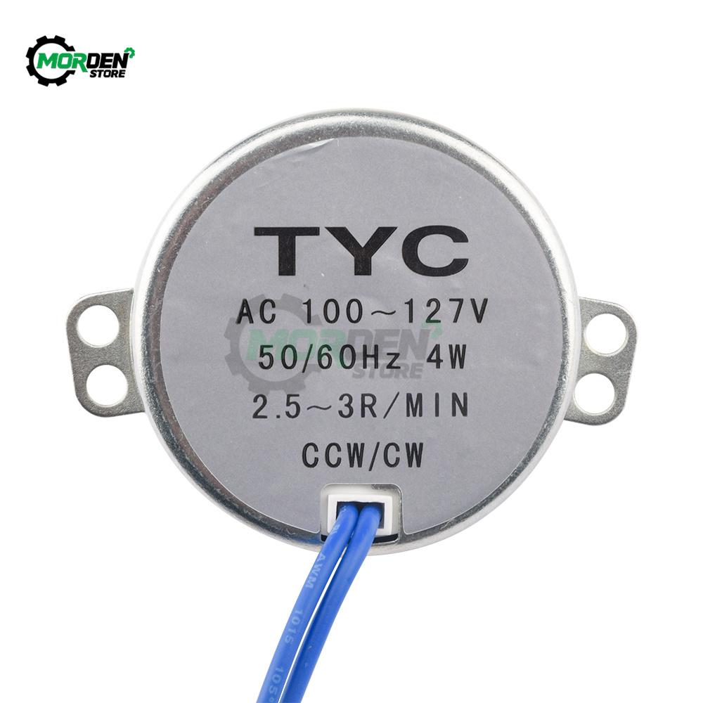 Synchronous Motor Large Torque 11/61Hz AC 111-117V 1-6RPM/MIN CCW/CW 1W Motor Accessories Power Supply