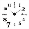 Orologio da parete silenzioso creativo Orologio decorativo tridimensionale per soggiorno fai-da-te Orologio europeo