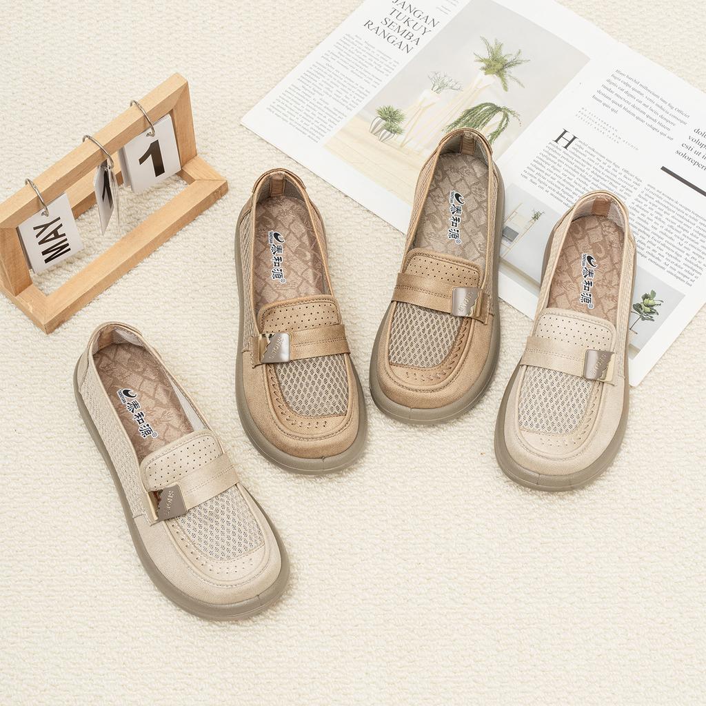 Taiheyuan Old Beijing Cloth Shoes Women's Summer Breathable Mesh Soft-soled Comfortable Mother's Shoes