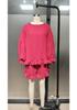 2026 Spring/Summer European & American Fashion Lantern Sleeve Top and Ruffled Shorts Two-Piece Set