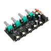 4 Way Stereo Mixer Board 4 In 1 Out Adjustable Volume DIY Sound Source Reverberator Driver Headphone