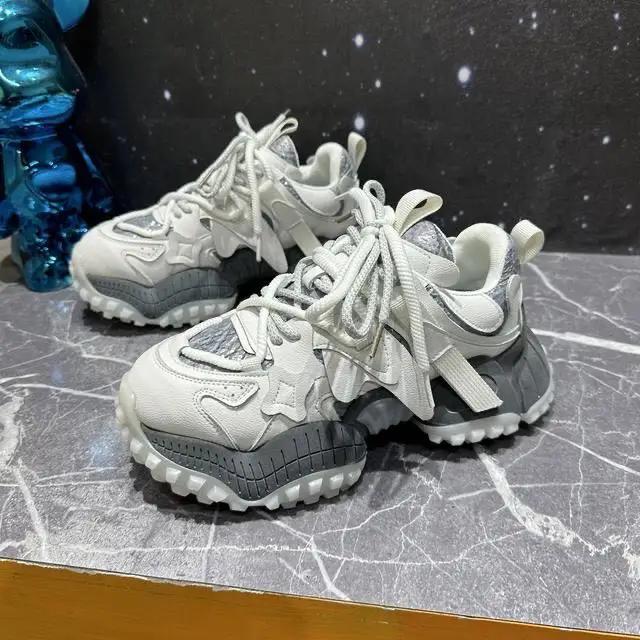 Módní robustní tenisky pánské designové horolezecké boty módní ležérní kožené látkové prodyšné s platformou zvyšující výšku sportovní boty