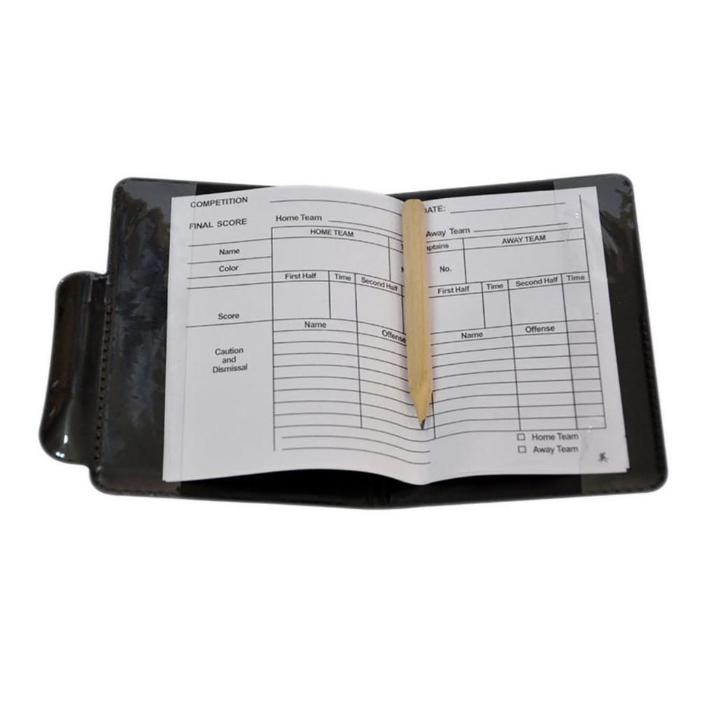 Football Referee Card Set Sports Soccer Referee Card Set Football Referee Red and Yellow Card with Pen Paper Card Record Paper