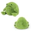 Adorable Ricky Rain Frog Plush Toy Soft Cartoon Frog Doll For Kids 30x25x20cm