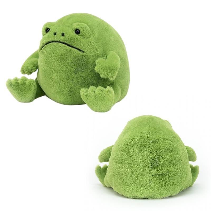 Adorable Ricky Rain Frog Plush Toy Soft Cartoon Frog Doll For Kids 30x25x20cm